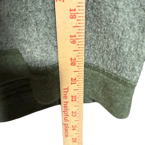 Michael Stars Long Sleeve Pullover Hoodie Womens Medium Gray Green Everyday - Picture 3 of 5